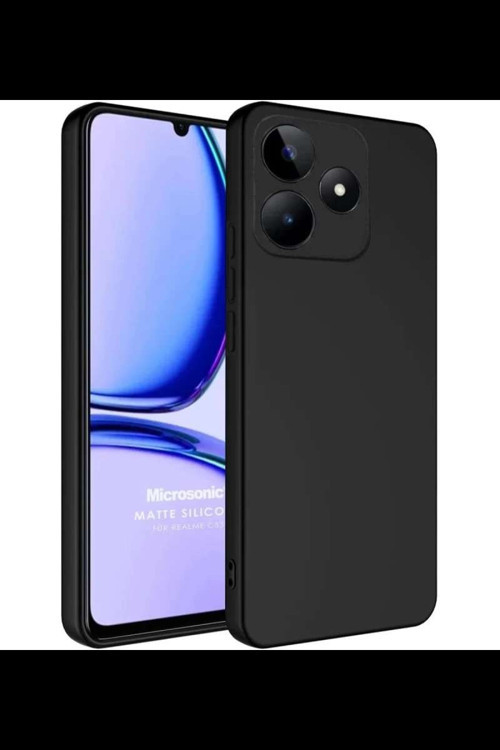 Realme C61 Kılıf First Silikon - Siyah