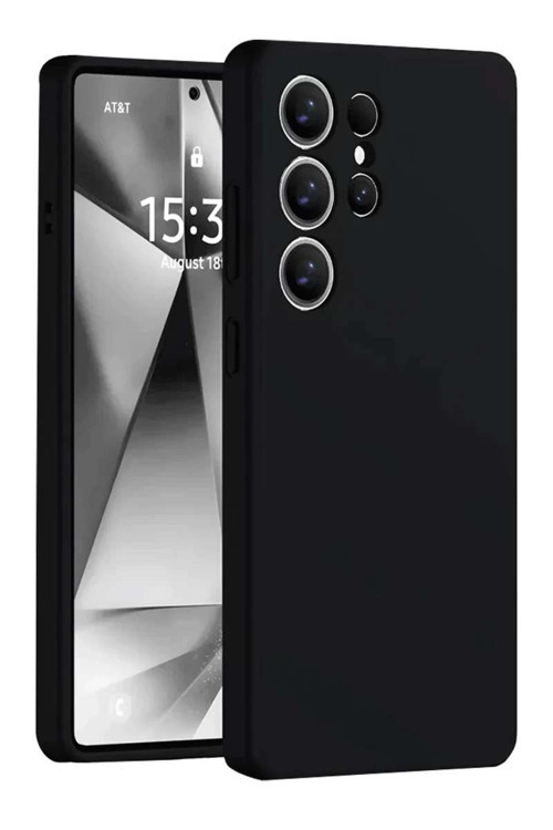 Galaxy S25 Ultra Kılıf Nano içi Kadife Silikon - Siyah