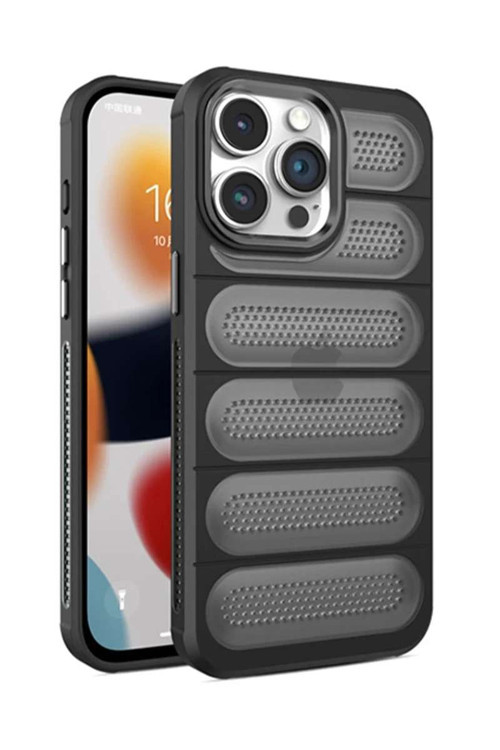 iPhone 14 Pro Max Kılıf Airmax Silikon Kapak - Siyah