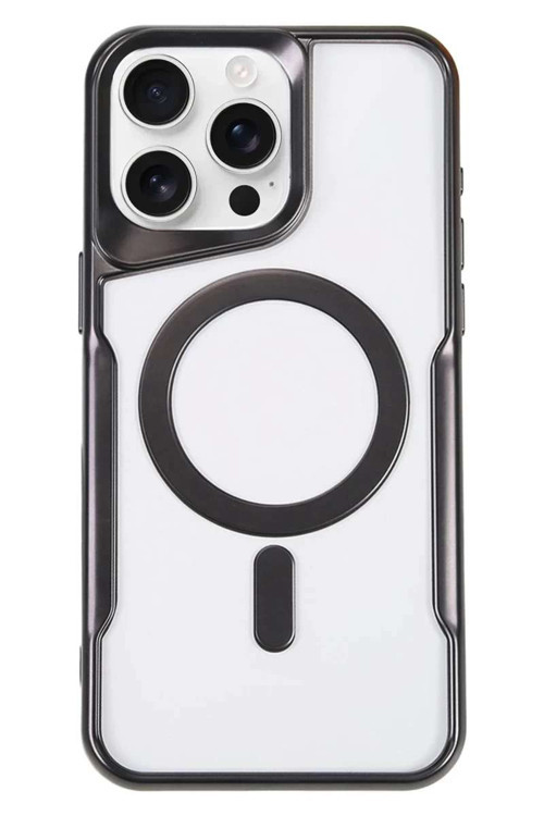 iPhone 16 Pro Max Kılıf Boyi Magsafe Silikon Kapak - Siyah