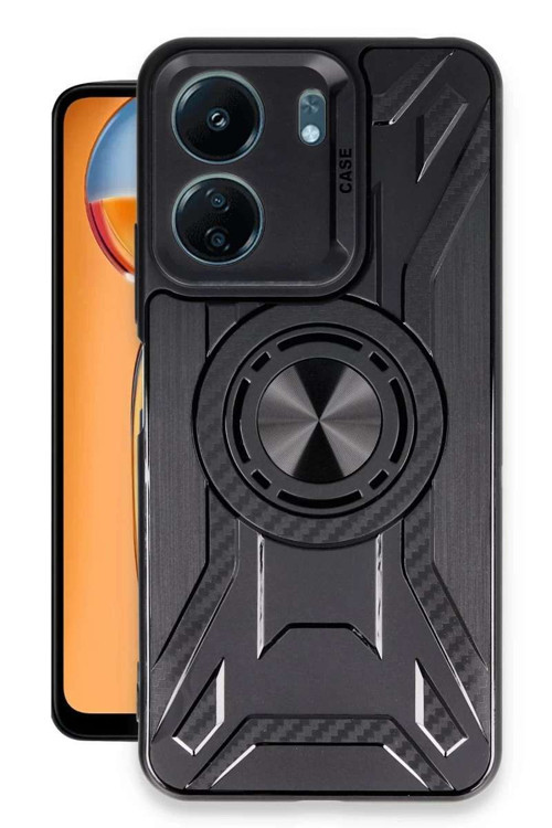 Redmi 13C Kılıf Lincoln Silikon - Siyah
