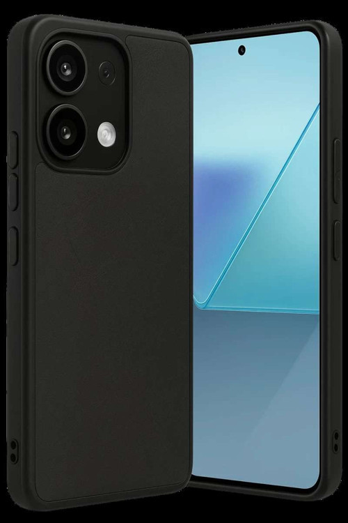 Redmi Note 13 Pro 4G Kılıf Aras Deri Kapak - Siyah