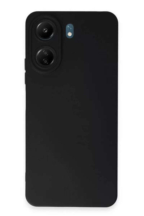 Redmi 13C Kılıf Nano içi Kadife Silikon - Siyah
