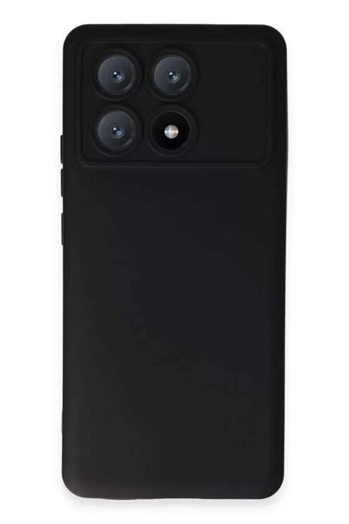 Poco X6 Pro Kılıf Nano içi Kadife Silikon - Siyah
