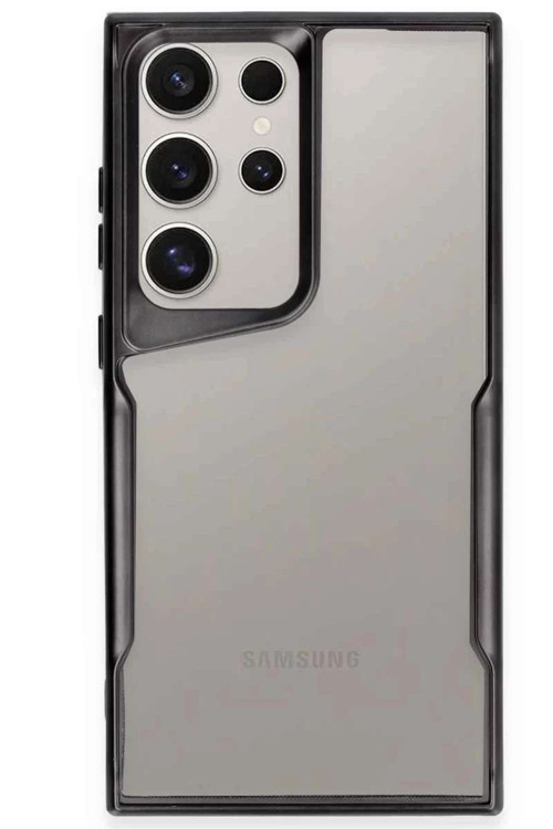 Galaxy S23 Ultra Kılıf Boyi Silikon Kapak - Siyah