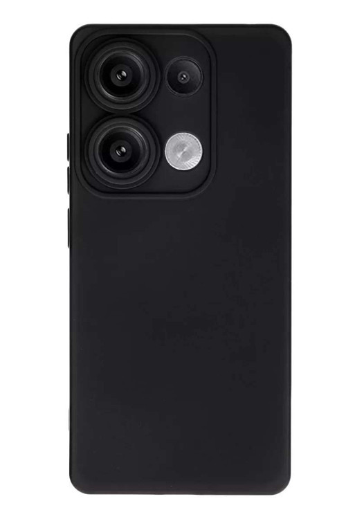 Redmi Note 13 Pro 4G Kılıf Nano içi Kadife Silikon - Siyah