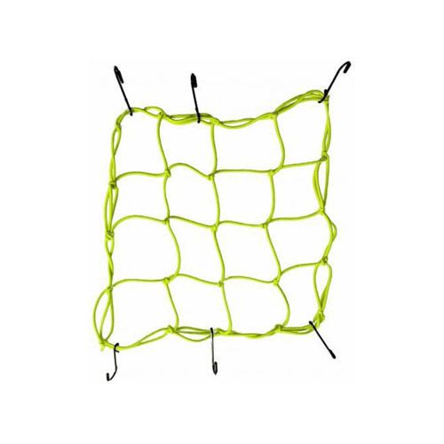 Motosiklet Kask Ve Bagaj Filesi Plastik Kancalı File 35X35 Cm Sarı