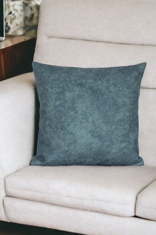 43x43 Cm Mavi Kırlent Kılıfı Dekoratif Kadifemsi Etnik Inta-801