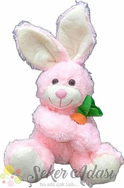 Sevimli Arkadaşım Peluş Pembe Tavşan 28 Cm--skradapelus121