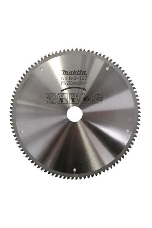 ALÜMİNYUM KESİM DAİRE TESTERE 260x100 DİŞ MAAB04167