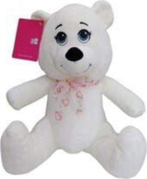 Sevimli Göbekli Peluş Ayı 28 Cm / Krem