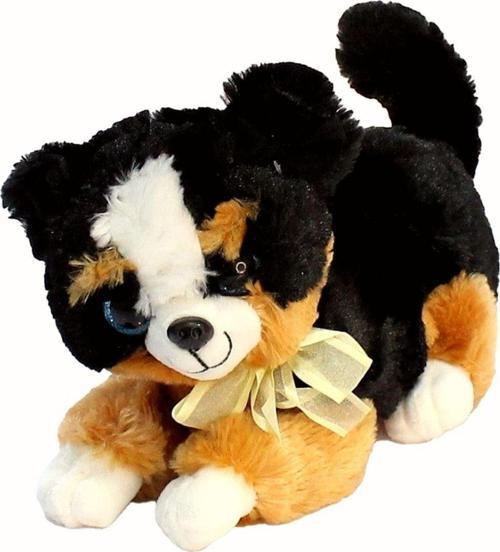 Sevimli Havlayan Sesli Ala Köpek Peluş Oyuncak 30 Cm