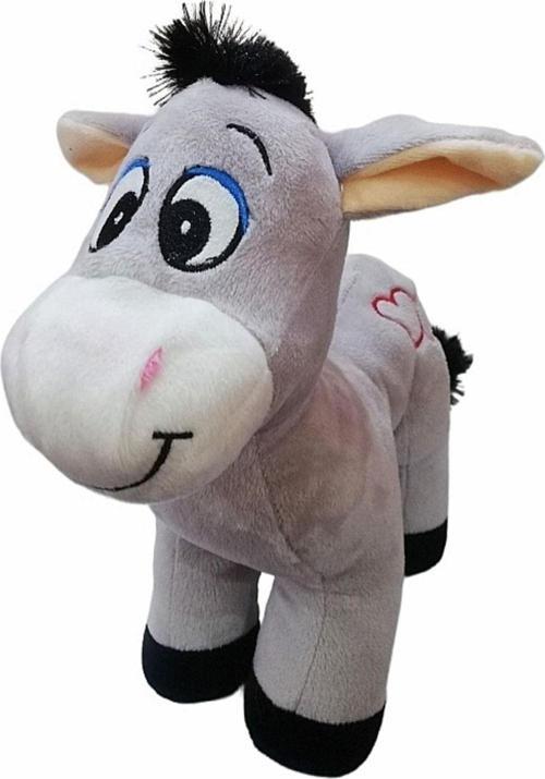 Sevimli Kalpli Peluş Eşek 28 Cm Uyku Ve Oyun Arkadaşı Pelüş Eşşek