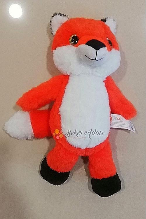 Sevimli Kızıl Peluş Tilki 35 Cm - Uyku Ve Oyun Arkadaşı Oyuncak