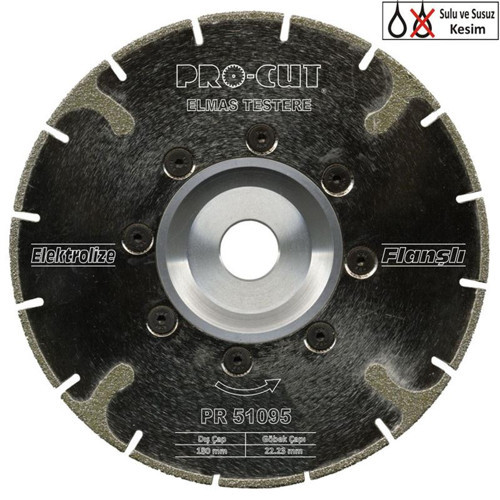 Procut ELEKROLİZE TESTERE FLANŞLI125 ECE PRC51094