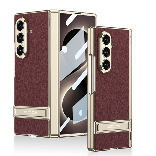 Galaxy Z Fold 8 Ultra Kılıf Kıpta KPT-08 Standlı Kılıf Mürdüm
