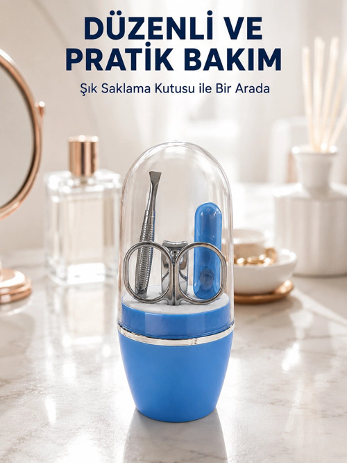 Mi Tırnak Bakım Seti Çok Amaçlı Manikür Pedikür Kiti