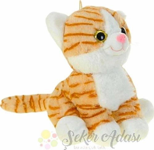 Sevimli Peluş Kedi 25 Cm Oyuncak Uyku Ve Oyun Arkadaşı