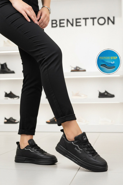 Siyah Memory Foam Kadın Spor Ayakkabı BNI-11201 G