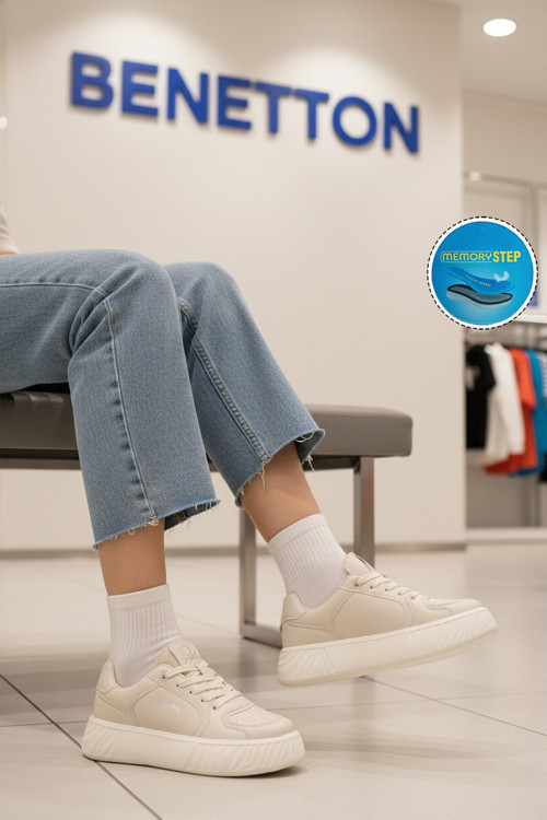Beyaz Memory Foam Kadın Spor Ayakkabı BNI-11038 G