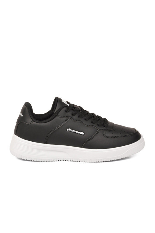 Siyah Beyaz Bağcıklı Hafif Unisex Spor Ayakkabı PCI-10120 Z