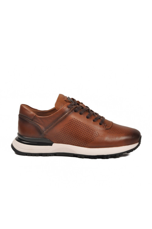 Taba Bağcıklı Hakiki Deri Erkek Sneaker M217 M
