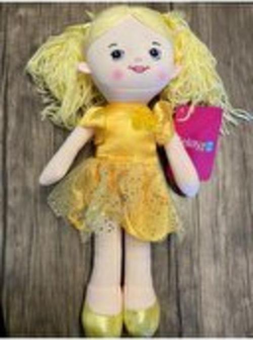 Sevimli Şirin Güzel Elbiseli Bebek 40 Cm - Sarı