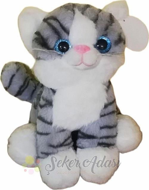 Sevimli Şirin Peluş Kedi 28 Cm - En Güzel Hediyelik