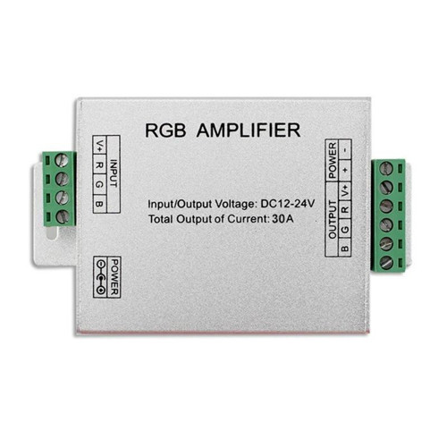 Powermaster PM-4877 12 Volt - 24 Volt 30 Amper RGB Şerit Led Amplifier (Repeater) Kod:4877