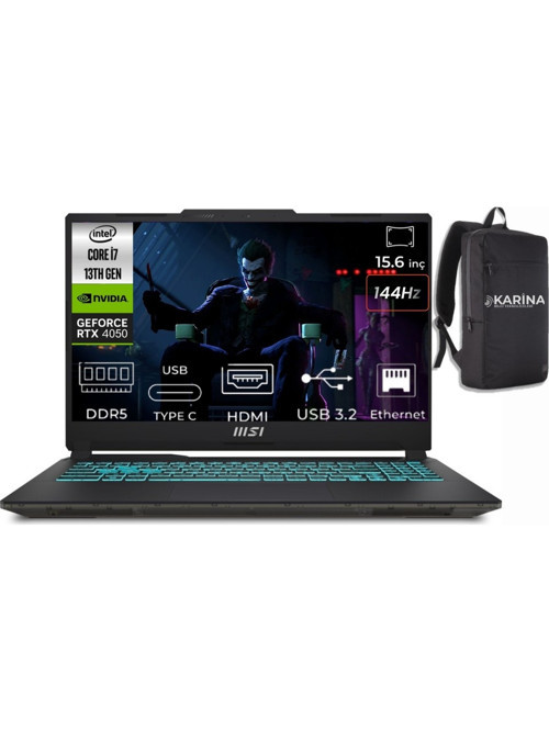 Cyborg 15 Intel Core i7 13620H A13VE-897XTR-K22 48GB 2TB RTX4050 6GB W11Pro 15.6" 144Hz Taşınabilir Bilgisayar & Karina Çanta