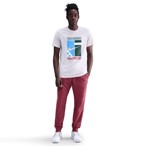 Court HM6766-661 Heritage Dri-FIT Fleece Erkek Tenis Jogger'ı - Bordo