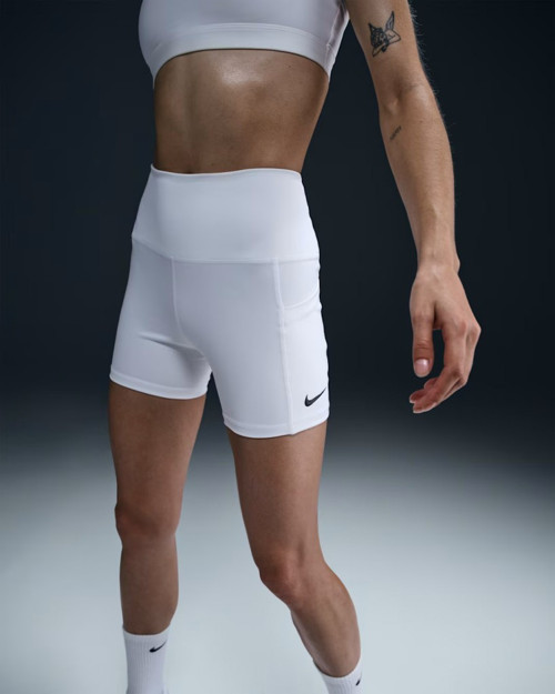 Court FZ6677-101 Dri-FIT Cepli Kadın Tenis Şortu - Beyaz