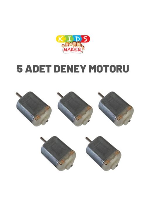 5 Adet Deney Motoru (dc Motor) Oyuncak Motoru