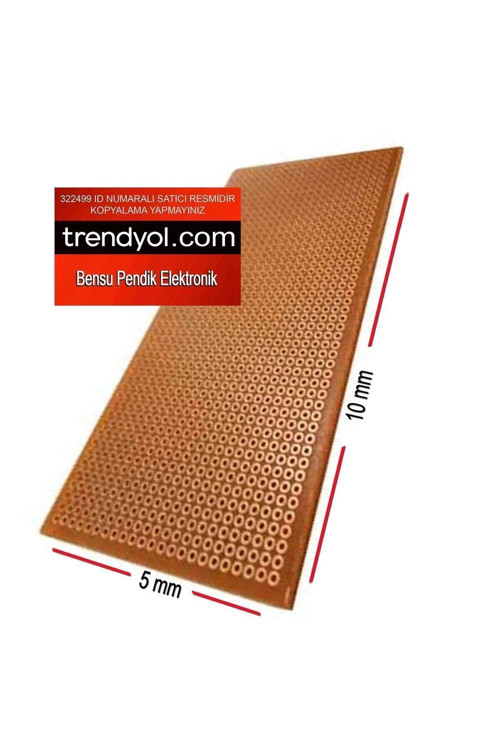 50x100mm Delikli Bakır Plaket 5x10 Cm 5x10cm Delikli Bakır Plaka 50x100 Mm Bensu Elektronik Pendik