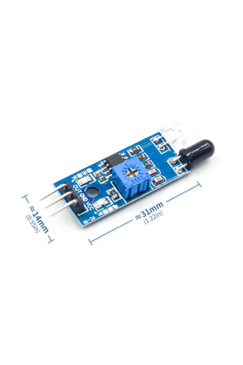 Arduino Ir Kızılötesi Engel Algılama Kaçınma Sensörü Akıllı Araba