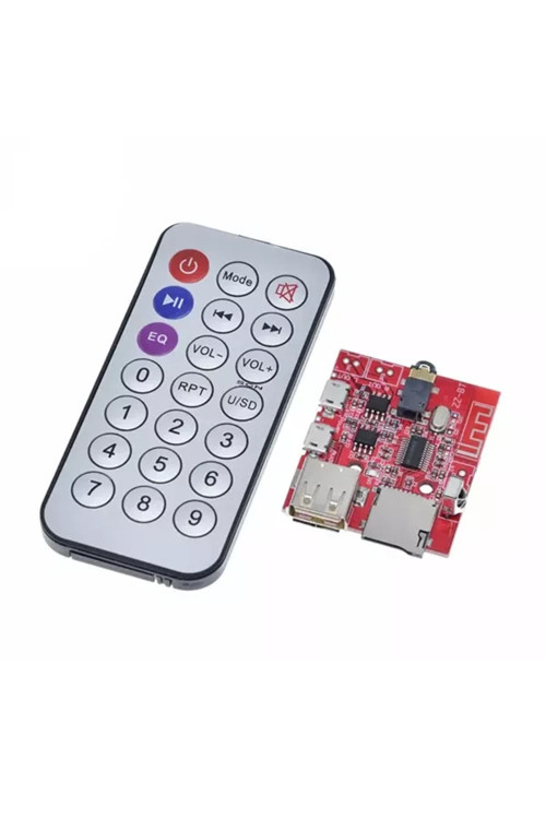 Bluetooth MP3 Modülü (SD Kart Girişi, USB 2.0, Uzaktan Kumanda)