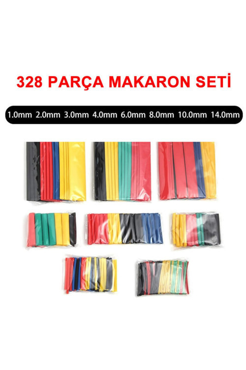 328 Parça Makaron Seti Daralan Makaron Kablo Koruyucu Yalıtım Modern Tasarım 431550