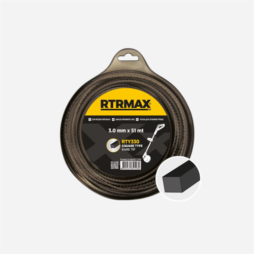 TIRPAN MİSİNASI SİYAH KARE 3.5MM*38M RTRMAX