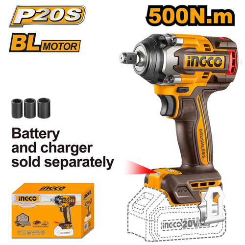Li-ion Akülü Somun Sıkma 1/2" 20V 2.0Ah
