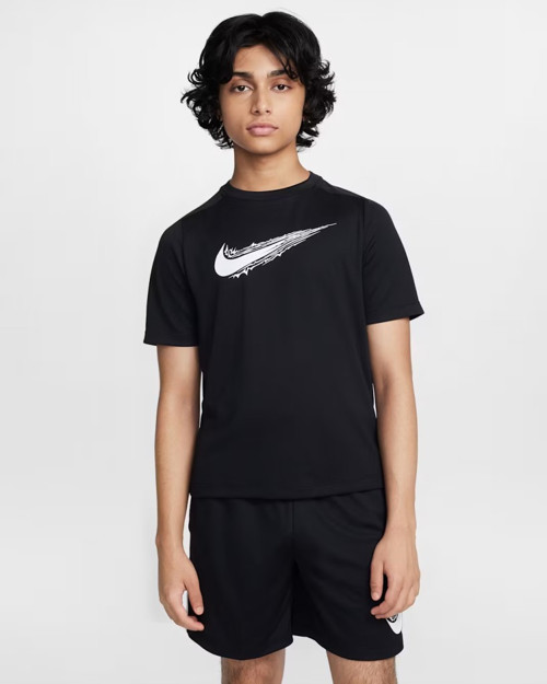 HF8100-010 Dri-FIT Çocuk Kısa Kollu Tişört - Siyah