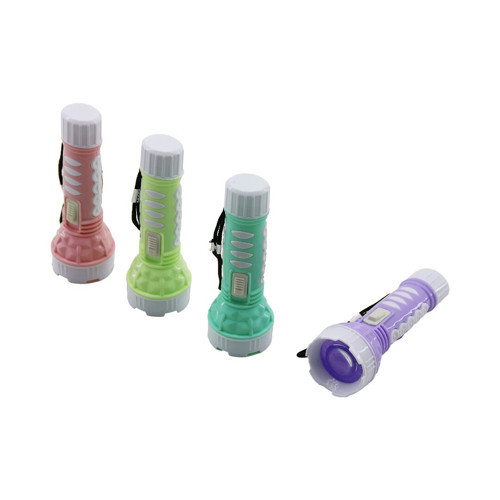 1 Adet Mini Boy Led El Feneri - Pilli - Renkli Plastik