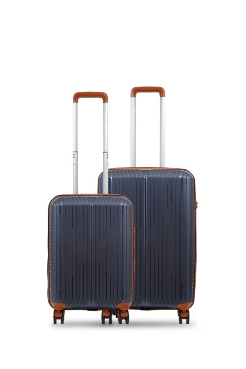 Sirius Gar 2'Li Valiz Seti Orta-Kabin - Denim Taba - 10728