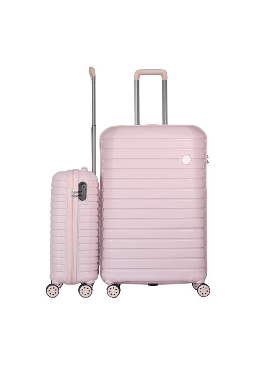 Vanille 2'Li Valiz Seti Büyük-Kabin - Soft Pink - 10663