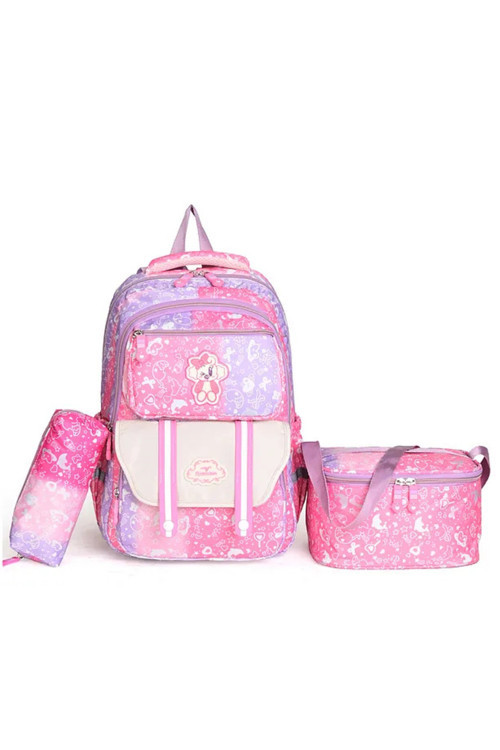Dört Bölmeli Okul Sırt Çantası+Beslenme+Kalemlik 3 Lü Set