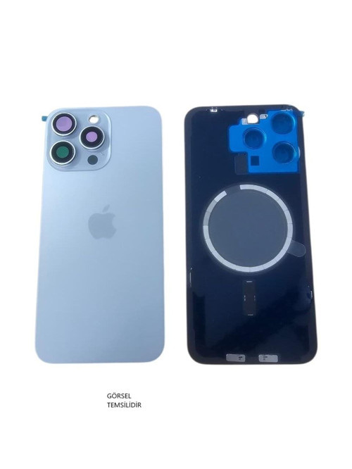 iPhone 15 PRO MAX Uyumlu Arka Pil Kapağı FULL NFC li Lens