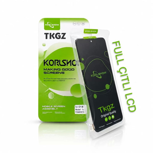 Xiaomi POCO X3 PRO Uyumlu KorlShow Lcd Ekran Dokunmatik Servıce Pack Lcd Mavi Full Çıtalı
