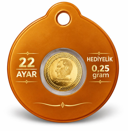 22 Ayar 0,25 Gram Altın Hediyelik
