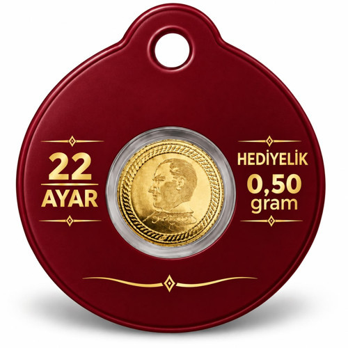 22 Ayar 0,50 Gram Altın Hediyelik