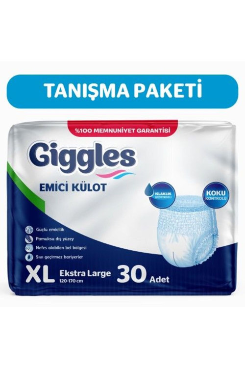 Giggles Emici Külot Hasta Bezi XL Beden 30 Adet