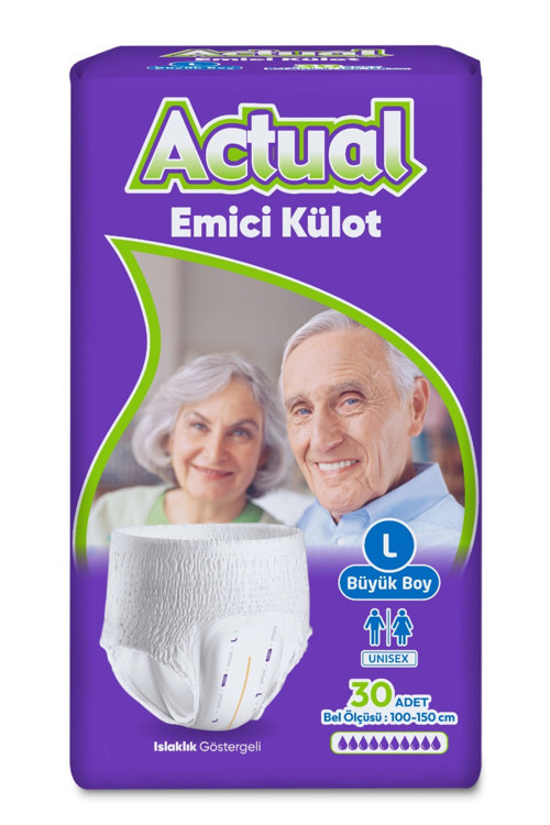 Yetişkin Emici Külot Large 30'lu L